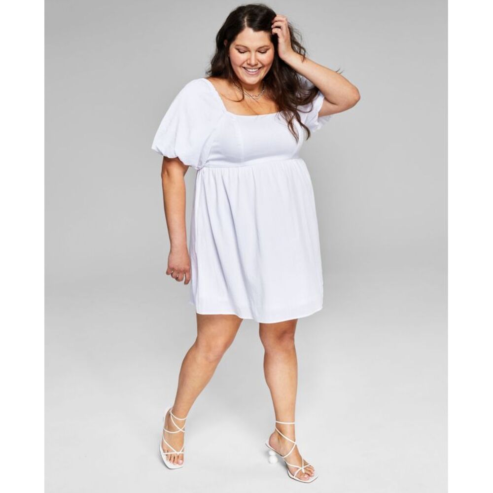 And Now This Now This Trendy Plus Size Babydoll Dress